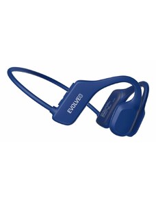 EVOLVEO Voděodolná bezdrátová sluchátka na lícní kosti BoneSwim Lite MP3 8GB, modrá