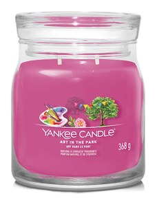 Yankee Candle vonná svíčka Signature ve skle střední Art in the park 368g