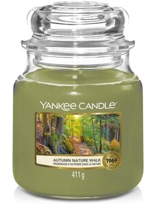 Yankee Candle vonná svíčka Classic ve skle střední Autumn Nature Walk 368g