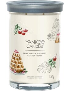 Yankee Candle vonná svíčka Signature Tumbler ve skle velká Spun Sugar Flurries 567g