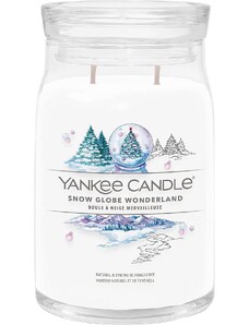 Yankee Candle vonná svíčka Signature ve skle velká Snow Globe Wonderland 567g