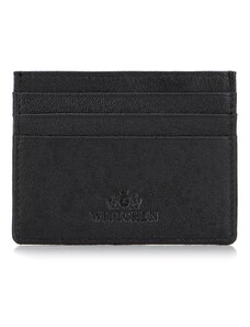 Klasické kožené pouzdro na kreditní karty Wittchen, černá, přírodní kůže