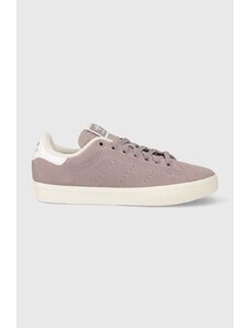 Semišové sneakers boty adidas Originals Stan Smith CS fialová barva, IE0433