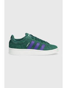 Semišové sneakers boty adidas Originals Campus 00s zelená barva, ID3170