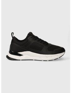 Sneakers boty Calvin Klein LOW TOP LACE UP TECH černá barva, HM0HM01283