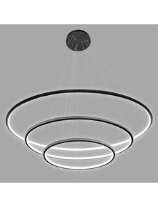 Altavola Design LED závěsné světlo Ring No.3 Φ80 cm black 4000K