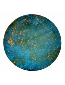 Kopar Stolní deska Ocean4 kruh 49cm oxidovaná měď