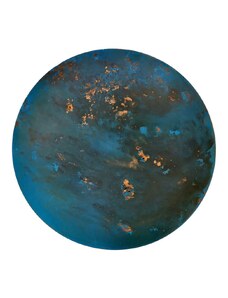 Kopar Stolní deska Ocean6 kruh 49cm oxidovaná měď
