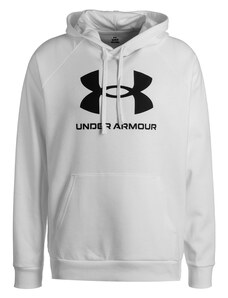 UNDER ARMOUR Sportovní mikina černá / bílá