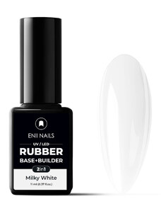 ENII NAILS ENII RUBBER SYSTEM 2 in 1 base & builder 11 ml (milky white)