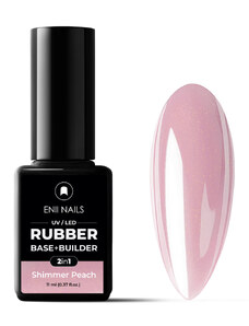 ENII NAILS ENII RUBBER SYSTEM 2 in 1 base & builder 11 ml (shimmer peach)