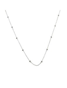 Dámský náhrdelník kuličky stříbro 42 cm Mou Jewel