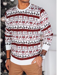 Dstreet Veselý bílý vánoční svetr