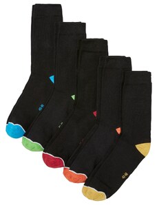 bonprix Ponožky (5 párů) s organickou bavlnou Černá