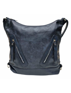 Tapple Velký tmavě modrý kabelko-batoh s kapsami