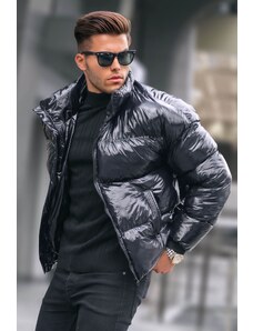 Madmext Black Shiny Basic Puffer Jacket 5993