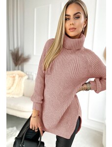 AO Růžové dámský dlouhý svetr