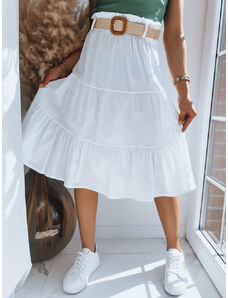 Midi sukně RANDINA bílá Dstreet CY0390