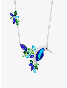 Bižuterní náhrdelník Flying Gem by Veronika, kolibřík s českým křišťálem Preciosa