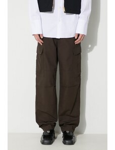 Kalhoty Carhartt WIP Regular Cargo Pant pánské, hnědá barva, jednoduché, I032467.4702
