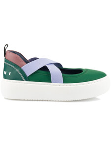 BALERÍNY MARNI TECH & LEATHER BALLERINA SNEAKERS