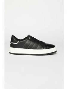 ALTINYILDIZ CLASSICS Men's Black and white Comfortable Sole Sports Sneaker Shoes.