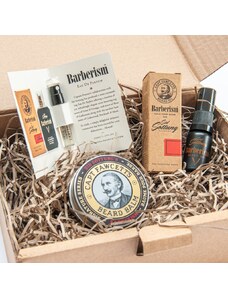 Captain Fawcett Barberism Oil, Balm & Parfum Gift Set Dárková sada péče o vousy