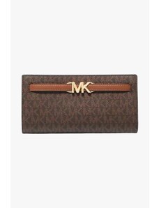 Michael Kors REED large snap wallet dámská peněženka hnědá monogram