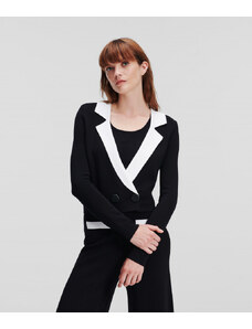 KARDIGÁN KARL LAGERFELD CROPPED KNIT CARDIGAN