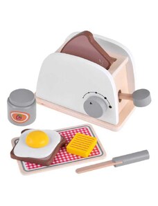JOKOMISIADA Dřevěná hračka toaster pro děti + vajíčko ZA4122