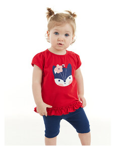 Denokids Red Fox Baby Girl Tunic Leggings Set