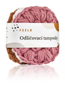 Pratelné odličovací tamponky z bio bavlny - 3 kusy | Feelo