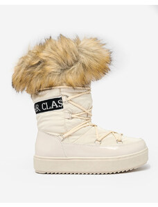 SDS Royalfashion nazouvací boty a'la snow boots for women GMILLO - Béžová