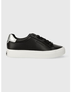 Sneakers boty Calvin Klein VULC LACE UP - NANO FOX černá barva, HW0HW02004