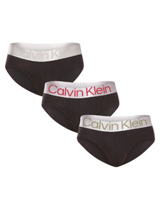 3PACK pánské slipy Calvin Klein černé (NB3129A-GIW)