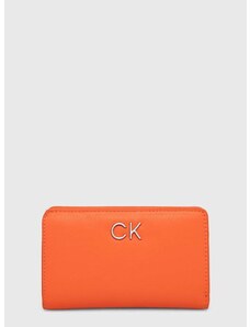Peněženka Calvin Klein oranžová barva, K60K608992