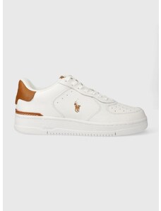 Kožené sneakers boty Polo Ralph Lauren Masters Crt bílá barva, 809923071002