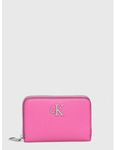 Peněženka Calvin Klein Jeans růžová barva
