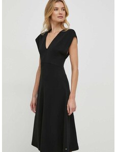 Šaty Tommy Hilfiger černá barva, mini, WW0WW40731