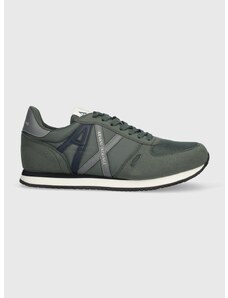 Sneakers boty Armani Exchange zelená barva, XUX017 XCC68 T156
