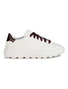 Kožené sneakers boty Geox D SPHERICA EC4.1 B bílá barva, D35TCB08502C1Z7J
