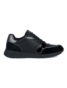 Kožené sneakers boty Geox D BULMYA A černá barva, D36NQA054BSC9999