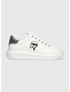 Kožené sneakers boty Karl Lagerfeld KAPRI MENS bílá barva, KL52533N