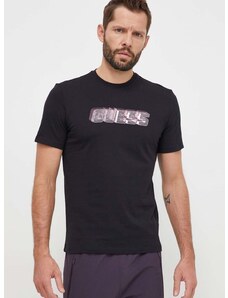 Bavlněné tričko Guess NIKOLAS černá barva, s potiskem, Z4RI10 I3Z14
