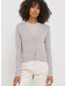 Vlněný svetr Calvin Klein šedá barva, lehký, K20K206791