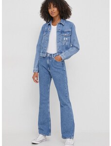 Džíny Calvin Klein Jeans Authentic Boot dámské, high waist, J20J222868