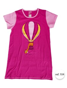 Dívčí noční košile ŽIRAFKA-LOON-1, vel.104, růžová, Vienetta Secret