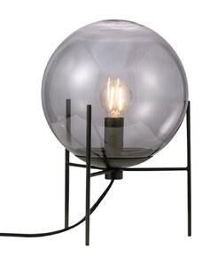 Nordlux Kouřově šedá skleněná stolní lampa Alton