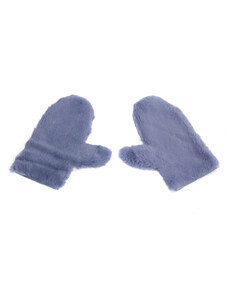 Splus Relaxační masážní rukavice z králičí kožešiny MAR61 pár světle modrá