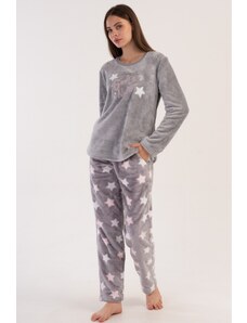 Vienetta Secret Soft pyžamo Star šedé s hvězdami